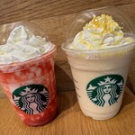 スターバックス・コーヒー - レモンケーキとストロベリーのフラペチーノ♫2023/6