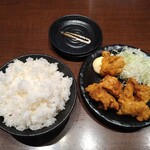 麺場 田所商店 - ライス大 with 北海道味噌仕立て味噌唐揚げ