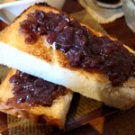 Le Lien - モーニング:小倉トースト+アイスコヒ♪