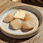 Hokkai Monja Teppan Shabushabu Kibori - ホタテバター焼き￥980