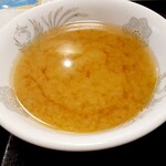 台湾客家料理 新竹 - 中華なお店なのに、スープは何故か短冊形大根が具の味噌スープ！？まあ魯肉飯だから大丈夫かなと思ったけれど、はてどうなんでしょうねえ....