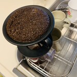 ビーンズ西岡 - 相変わらず、炒りたては良く膨らみ、香りが良い。