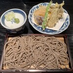 銀座 真田 - せいろと野菜の天ぷら 1,500円＋純割蕎麦 1,200円