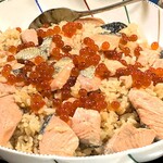 蔵王爽清市場 - 自宅宴会！妹1号作のはらこ飯♬