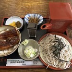 そばの前田屋 - 鰻丼ざる蕎麦セット 1.580円