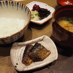 割烹さいお - コシヒカリ＆秋刀魚焼き煮