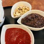 こひる庵 - 今日のtpラズベリーみつ200円　ナッツ250円　ぜんざいあん150円