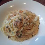 サーモンのクリームソース