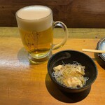 居酒家 駱駝 - 生ビールとお通し