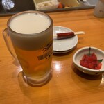 四季和処福なが - 生ビールとお通し