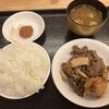季楽里龍神 - 料理写真:シメのご飯、味噌汁、梅干し、牛カルビ