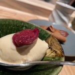 焼き鳥 幸羽 - 上はイチジクソース