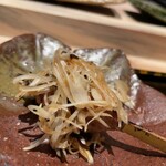 焼き鳥 幸羽 - 塩昆布と白髪葱