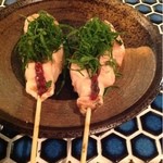 地鶏串焼Take Gu shi - 梅しそ焼