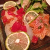 ビストロ・ミル・プランタン - カルパッチョ☆注目は☆アスタキサンチンを混ぜた餌を与えた☆マス☆だからこの色なんだぁわ☆
                
                美容にもいいのかなぁ☆
                
                お味は濃厚でした