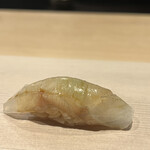 鮨 にし岡 - 徳島産スズキ(釣り人・漁師会の巨匠村公一氏のスズキは素晴らしい旨さ)