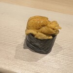 鮨 にし岡 - 熊本天草の赤雲丹甘(希少赤雲丹余韻のある甘み最高！)