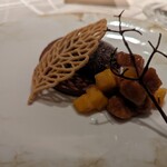 LUBANO - 柿の烏龍茶マリネとムースオーショコラ