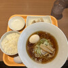 麺家 たいが亭 - 醤油ラーメン（味玉付き）＋白飯と餃子3個セット