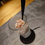 割烹 米三つ - 口直し♪ブドウのソルベ♪