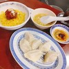 上海餃子 りょう華 - 料理写真:★★★四川半麺セット1050円 四川麺は辛味噌が真ん中にドンとあるだけで具はほぼなし。 水餃子は もちもちで美味しかった。
