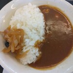 ファミリー食堂 山田うどん食堂 - ミニカレー丼朝定食420円のミニカレー(2023.10.6)