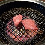 Mの焼肉  - ●ﾗﾝﾁ 単品。生小B 660X3+赤ﾜｲﾝﾎﾞﾄﾙ6050+白菜ｷﾑﾁ550+上ﾊﾗﾐ1320+松阪牛6種盛10450=20,350円 