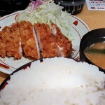 にいむら - ロースかつランチ1,030円（ご飯大盛り）