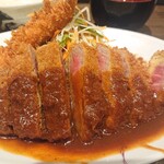 洋食の朝日 - ミデアム位のお肉(^^)b