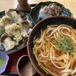 レストラン桂川 - 231007土　京都　レストラン桂川　木ノ子天扶良うどん880円