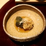 おみ乃 - むかご入りつくねと秋茄子