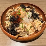 Kabeno Ana - 秋鮭と舞茸の 明太子スパゲッティ いくら添え