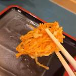 小諸そば - しんなりとしたにんじん