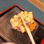 小諸そば - 揚げ置きでカタイ　