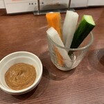 KUSHIYAKIsora  - お通し　味噌が美味しい