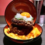 Zenseki Koshitsu Izakaya Nippon Ichi - オムデミハンバーグ丼 