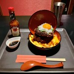 Zenseki Koshitsu Izakaya Nippon Ichi - オムデミハンバーグ丼 