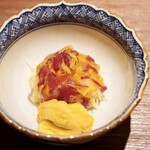 永山 - 瀬戸内赤雲丹　毛蟹　菊の花ジュレ