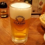 炭火焼ジンギスカン ポッケ - 生ビール