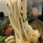 倉敷うどん ぶっかけふるいち - 梅おろしぶっかけ 麺アップ