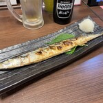 Gokurakuyu - 秋刀魚の塩焼き単品　720円