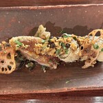 京都和久傳 - 子持ち鮎   無花果おかき