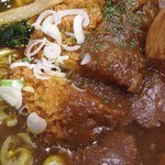 彩煌 - カツカレーラーメン　2013年10月