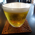 手打そば千花庵 - ランチビール