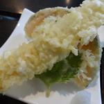 手打そば千花庵 - 烏賊と季節の野菜の天ぷら
      