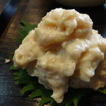 手打そば千花庵 - 生湯葉のたらこ和え
      