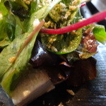 手打そば千花庵 - 鎌倉リーフ野菜のせ胡麻豆腐
      