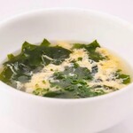 Egg seaweed soup
