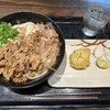 こだわり麺や - 肉ぶっかけ冷中750円、半熟卵120円