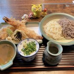 手打うどん まるいち - 天ざる二色盛り　1,320円(税込)